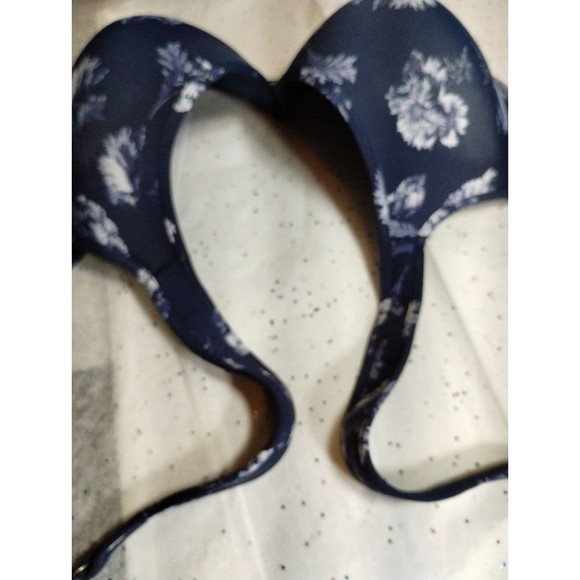 Lucky Brand Bra 42D Underwire Lightly Padded Navy & White Floral EUC - Picture 9 of 10